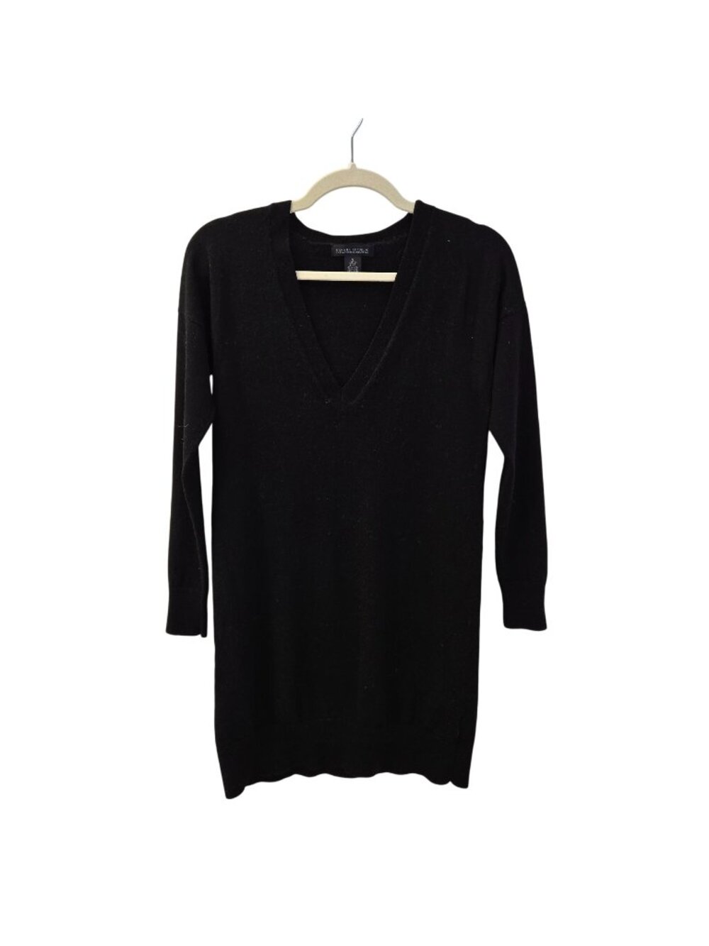 Banana Republic 100% Merino Wool V-Neck Sweater Mini Dress Size Small